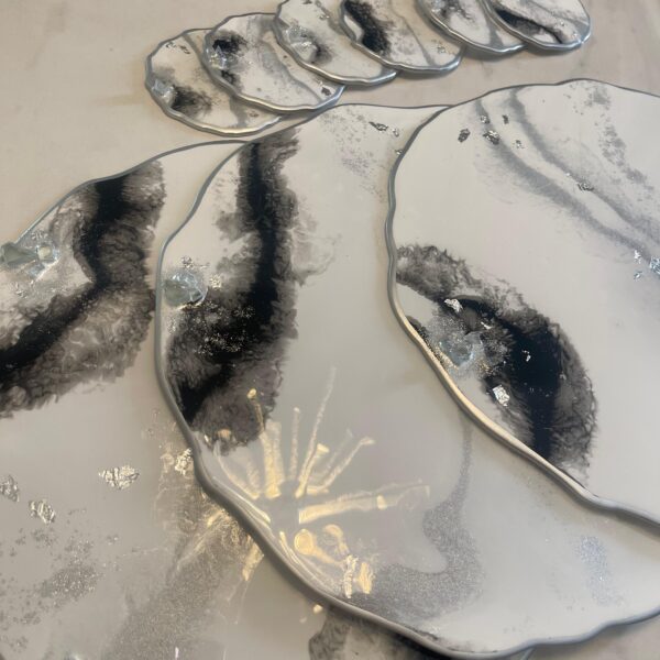 Individuales en resina Silver Budapest